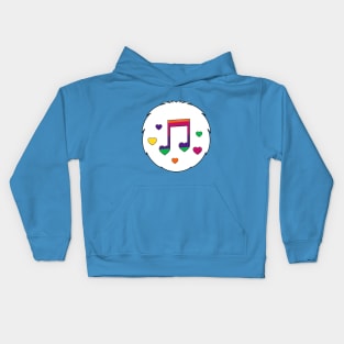 Heartsong Bear belly Kids Hoodie